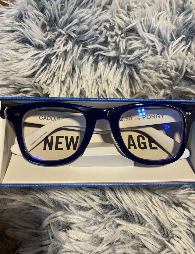 CADDIS READING GLASSES 2.50 The Porgy. Never Worn.