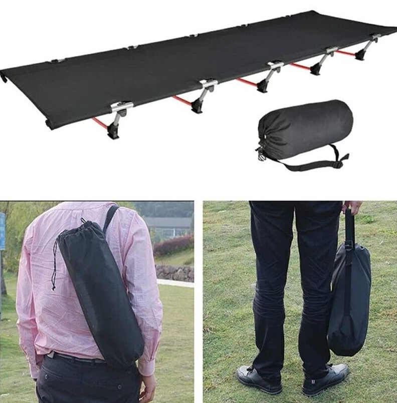 Portable Bed Folding Cot Camping Mattress Guest Foam Twin Outdoor Unbranded New