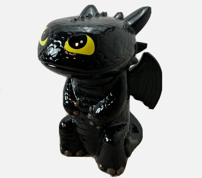 How to Train Your Dragon Toothless Ceramic Coin Bank 8”T Dream Works FAB